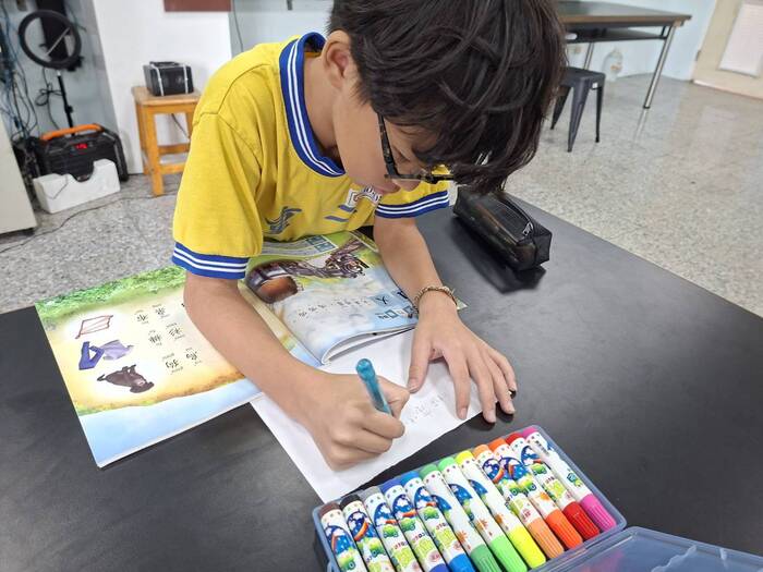 學生寫冬至學習單