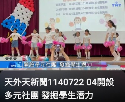 電視台媒體報導~二重國小開設多元社團 發掘學生潛力1140722天外天新聞圖片