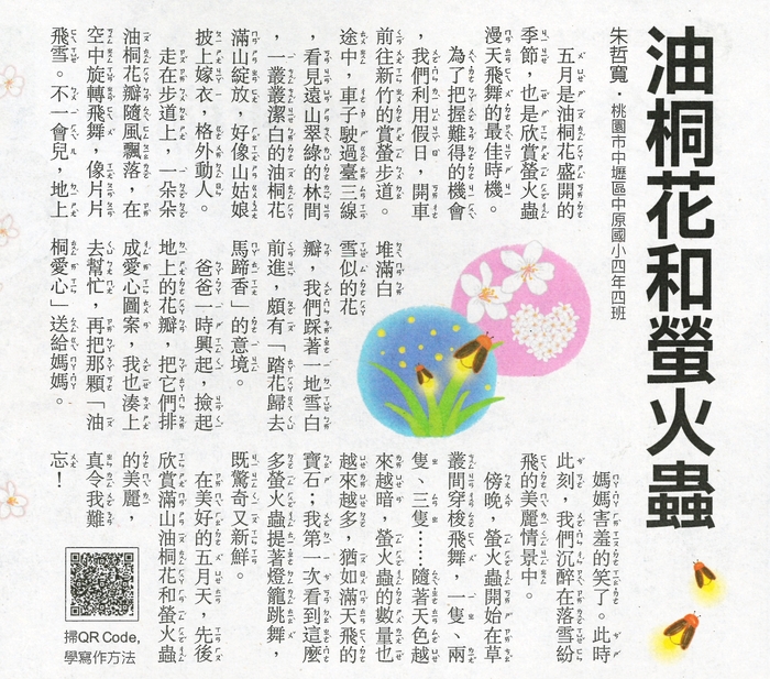 油桐花和螢火蟲